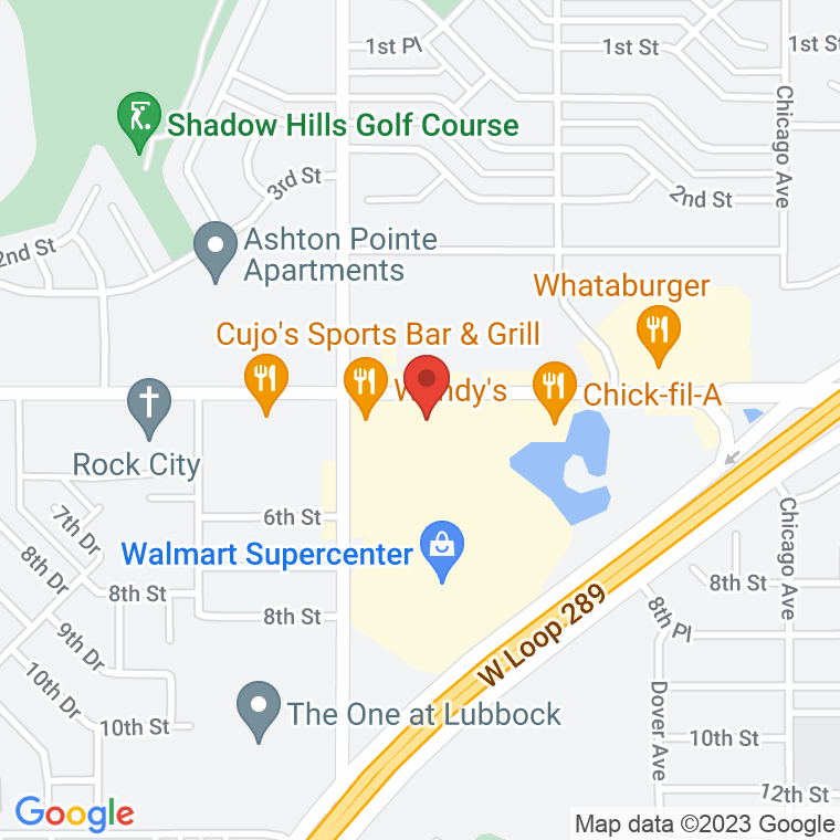 5709 4th Street Lubbock Tx 79416 Usa Map 